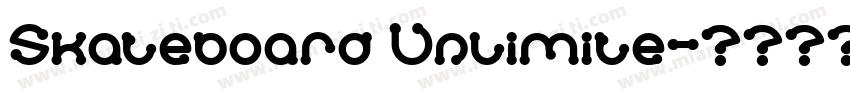 Skateboard Unlimite字体转换